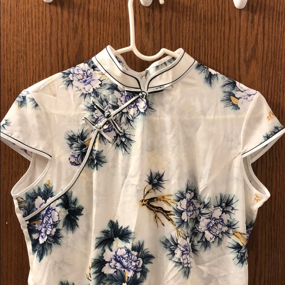 NWT Silky Chinese qipao dress summer wear - Picture 2 of 13